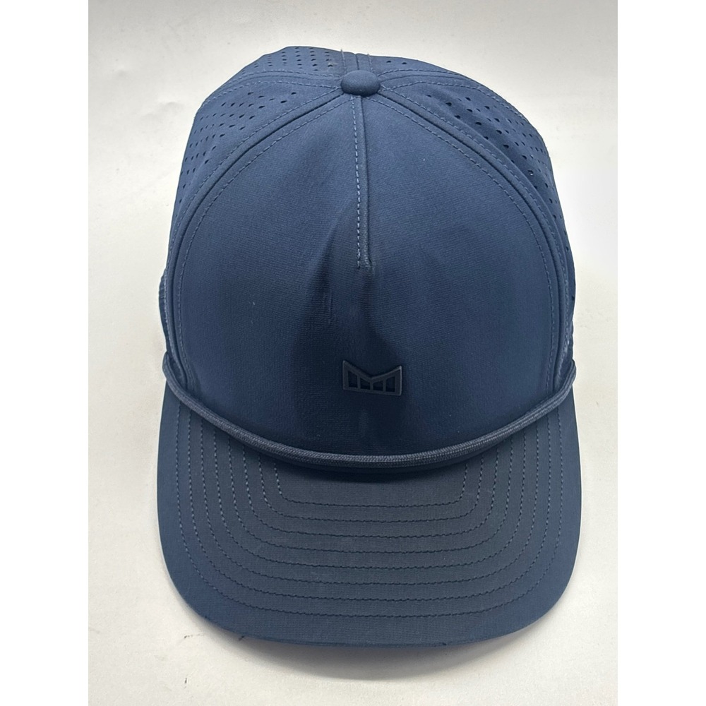 Melin Odysea Hydro Navy Blue Snapback Hat Performance Water Resistant Rope Cap